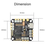 GEPRC GEP-TAKER G4 45A ICM 42688-P Betaflight OSD W/AT7456EV AIO High-performance Main Control for RC FPV Racing Freestyle Drone